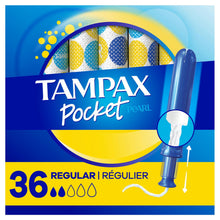 Load image into Gallery viewer, Tampax Pocket Pearl Regular Absorbency Tampons, Unscented - 36 tampons
