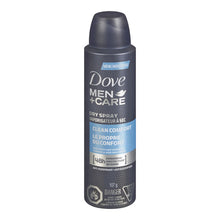 Load image into Gallery viewer, Dove Men + Care Dry Spray Antiperspirant, Clean Comfort - 107 g