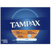 Load image into Gallery viewer, Tampax Cardboard Applicator Super Plus Absorbency Tampons - 40 tampons