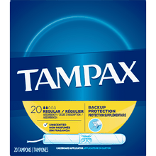 Load image into Gallery viewer, Tampax Regular Absorbency Tampons, Unscented - 20 tampons