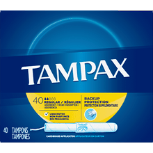Load image into Gallery viewer, Tampax Regular Absorbency Tampons, Unscented - 40 tampons