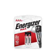 Load image into Gallery viewer, Energizer MAX AAA Batteries - 2 pack