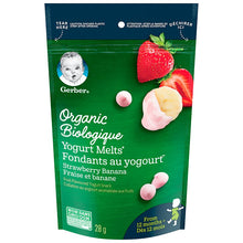 Load image into Gallery viewer, Gerber Organic Yogurt Melts (from 12 months) Strawberry Banana