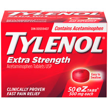 Load image into Gallery viewer, Tylenol Extra Strength Acetaminophen EZ Tabs - 50 tablets x 500 mg