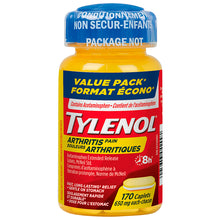 Load image into Gallery viewer, Tylenol Arthritis Pain Acetaminophen - 170 caplets x 650 mg