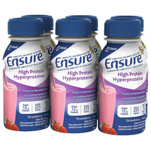 Load image into Gallery viewer, Ensure High Protein Meal Replacement, 12g Protein, Strawberry - 6 x 235 ml