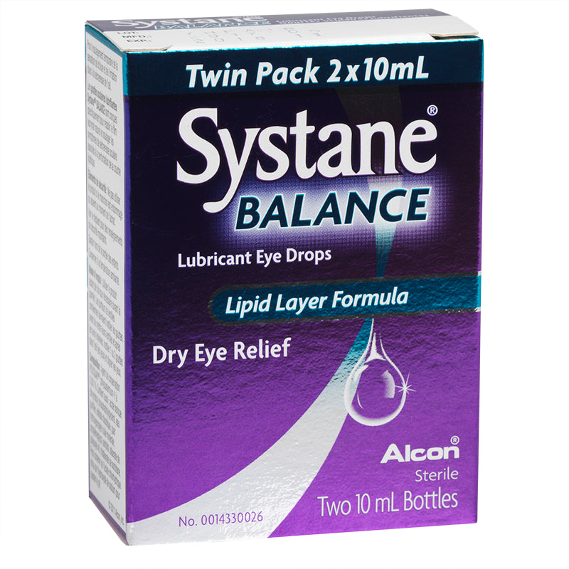 Systane Balance Lubricant Eye Drops, Lipid Layer Formula 2 x 10 ml