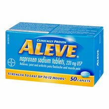 Load image into Gallery viewer, Aleve Naproxen Sodium Tablets - 50 caplets x 220 mg