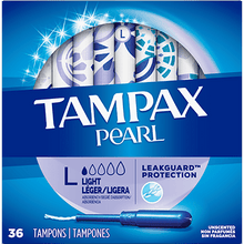Load image into Gallery viewer, Tampax Pearl Light Absorbency Tampons - 36 tampons