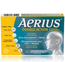 Load image into Gallery viewer, Aerius Dual Action 12-Hour Non-Drowsy Allergy - 10 tablets