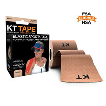 Load image into Gallery viewer, KT Tape Kinesiology Therapeutic Tape Elastic Sports Tape for Pain Relief and Support, Beige - 20 pieces
