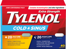 Load image into Gallery viewer, Tylenol Extra Strength Cold & Sinus - 40 caplets