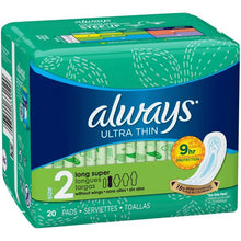 Load image into Gallery viewer, Always Ultra Thin Super Long Size 2 - 20 pads