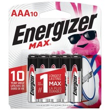 Load image into Gallery viewer, Energizer MAX AAA Batteries - 10 pack