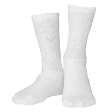 Load image into Gallery viewer, Truform Diabetic Socks Loose Fit Crew Length, Extra Large, White - 1 pair