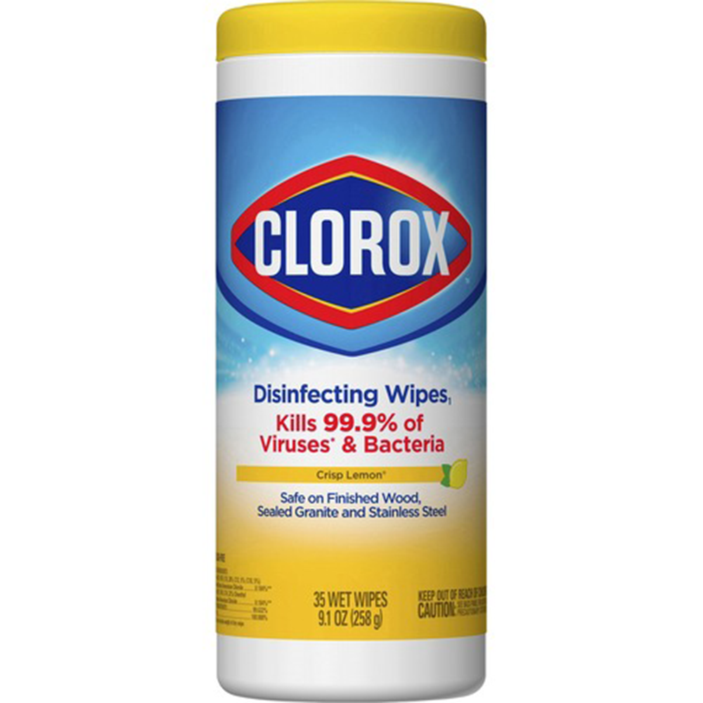 Clorox Disinfecting Wipes, Crisp Lemon, 35 Wet wipes