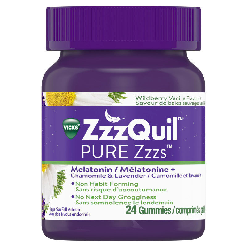 ZzzQuil Pure Zzzzs Melatonin Sleep Aid Gummies - 24 gummies