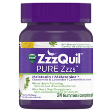 Load image into Gallery viewer, ZzzQuil Pure Zzzzs Melatonin Sleep Aid Gummies - 24 gummies
