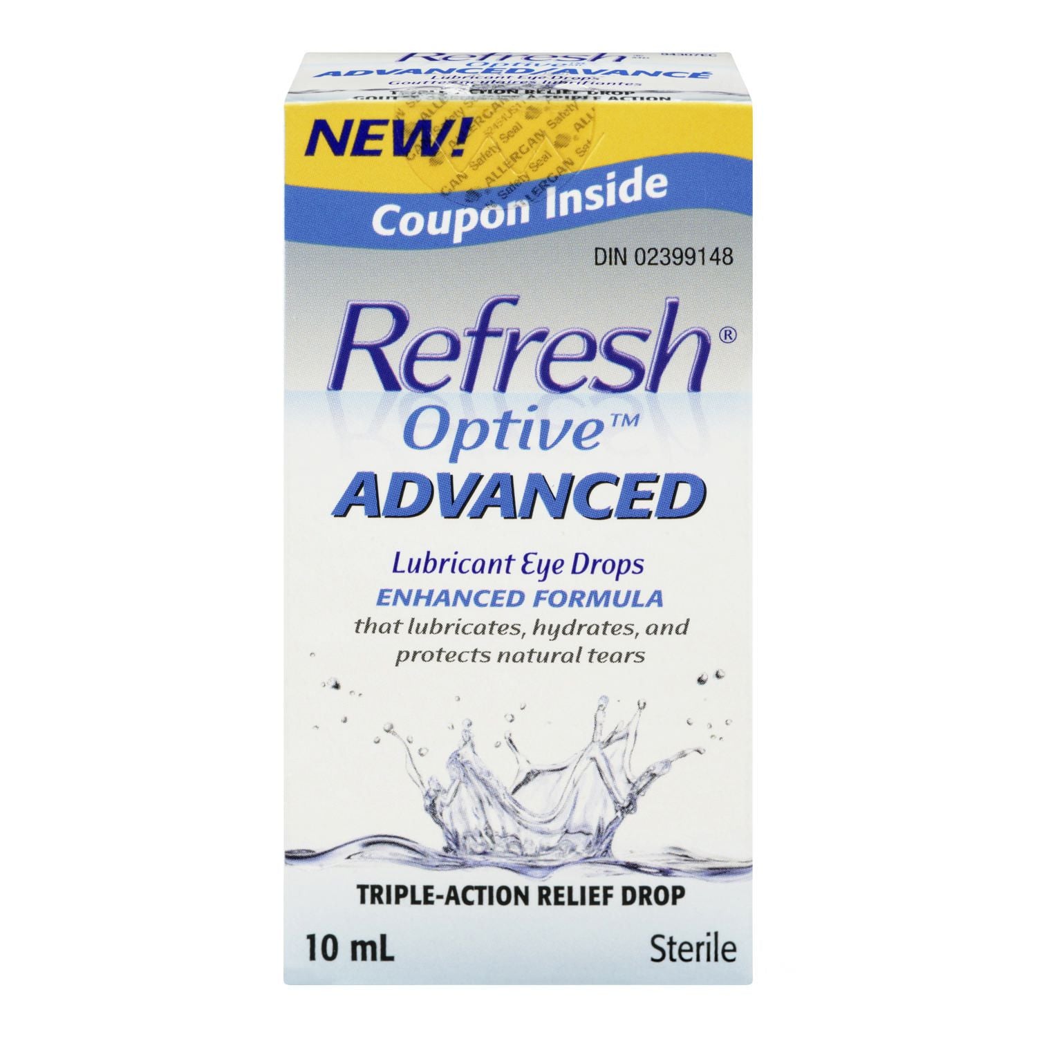 Refresh Optive Advanced Lubricant Eye Drops - 10 ml