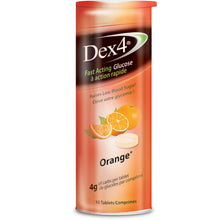 Load image into Gallery viewer, Dex4 Fast Acting Glucose, Orange - 10 tablets

