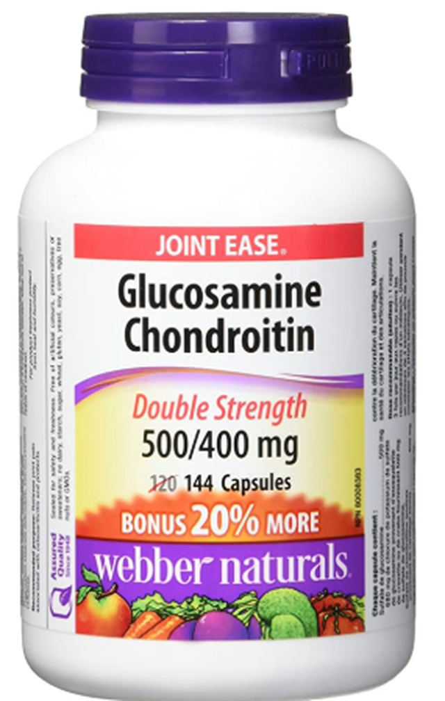 Webber Naturals Glucosamine Chondroitin Double Strength 500/400 mg - 144 capsules