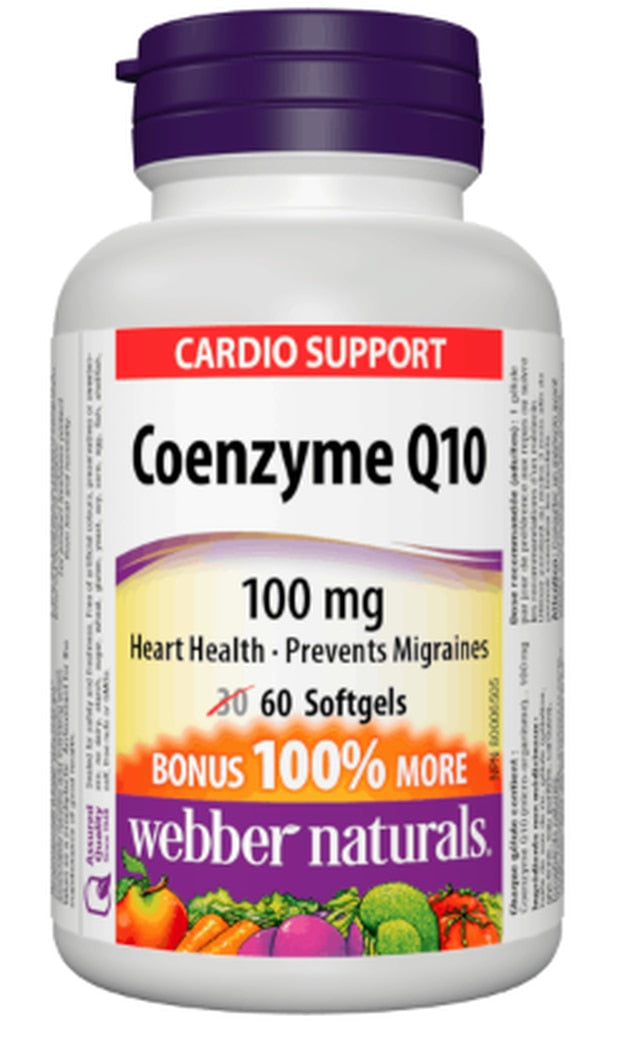 Webber Naturals Coenzyme Q10 100 mg - 60 softgels