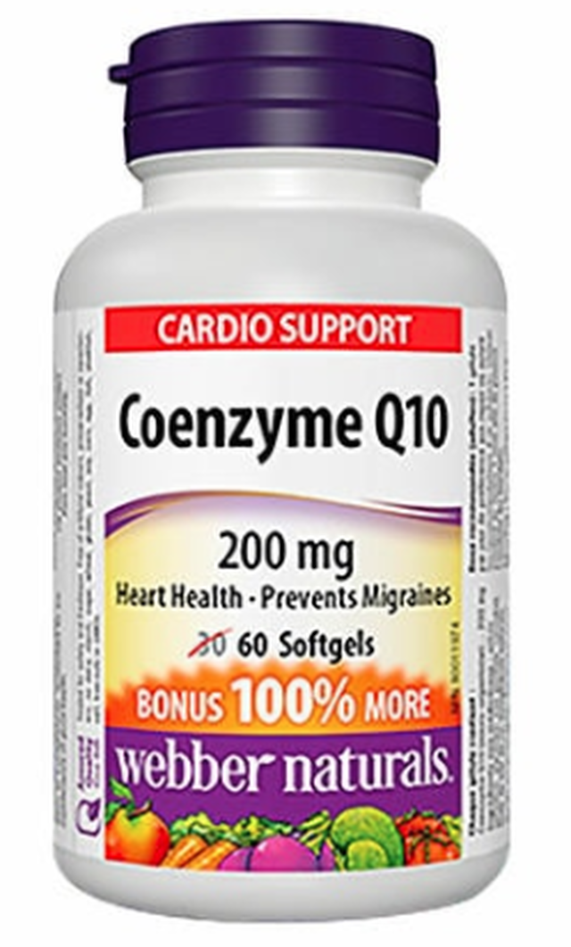 Webber Naturals Coenzyme Q10 200 mg - 60 softgels