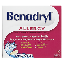 Load image into Gallery viewer, Benadryl Allergy Relief Liqui-Gels - 40 capsules
