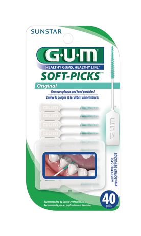 GUM Soft-Picks +Fluoride Toothpick Regular - 40 units