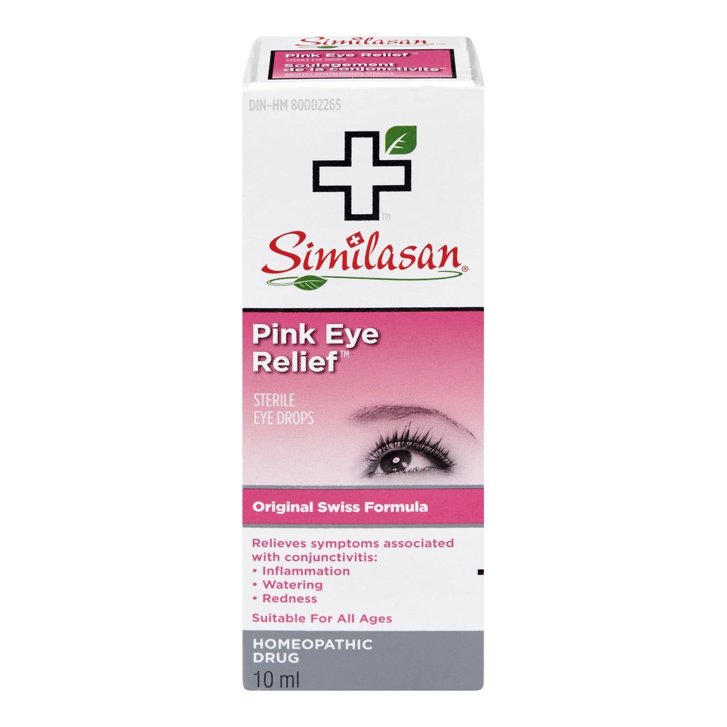 Similasan Pink Eye Relief, Homeopathic Drug - 10 ml