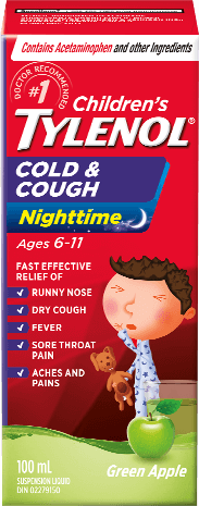 Tylenol Children's Cold & Cough Syrup, Nighttime - 100 ml