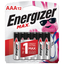 Load image into Gallery viewer, Energizer MAX AAA Batteries - 12 pack
