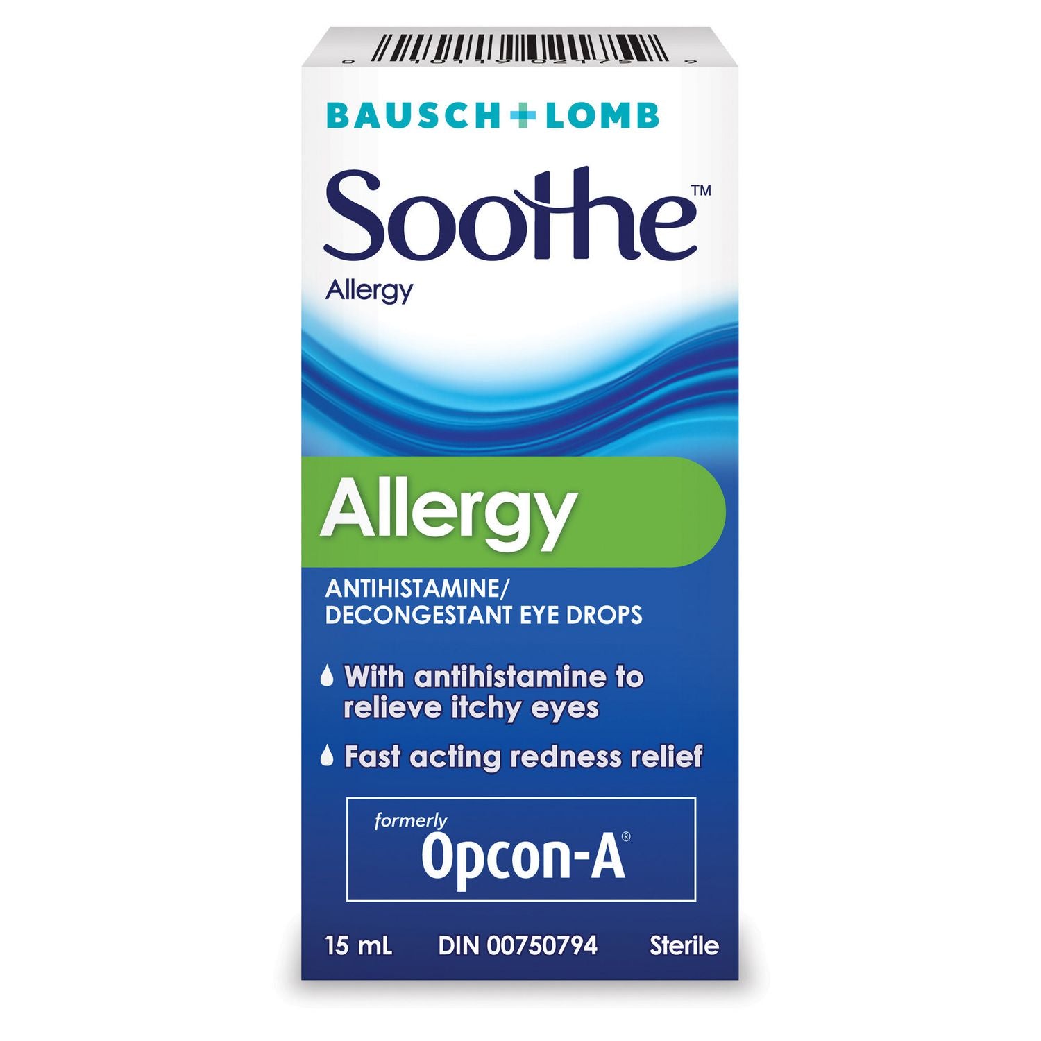 Bausch + Lomb Soothe Allergy Lubricating Eye Drops - 15 ml