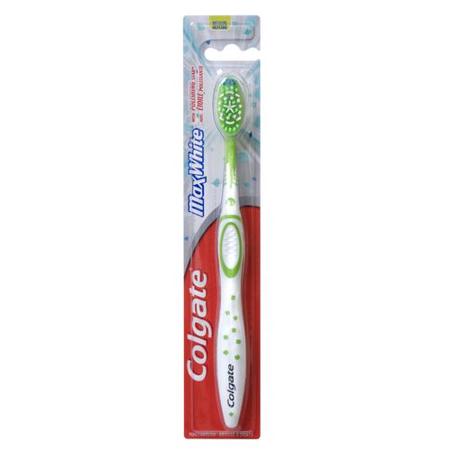 Colgate MaxWhite Whitening Toothbrush, Medium - 1 unit