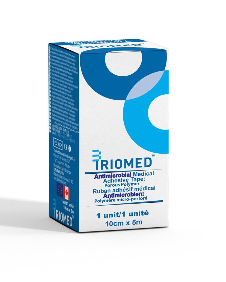 Triomed Antimicrobiral Medical Adhesive Tape, Porous Polymer (10cm x 5m)