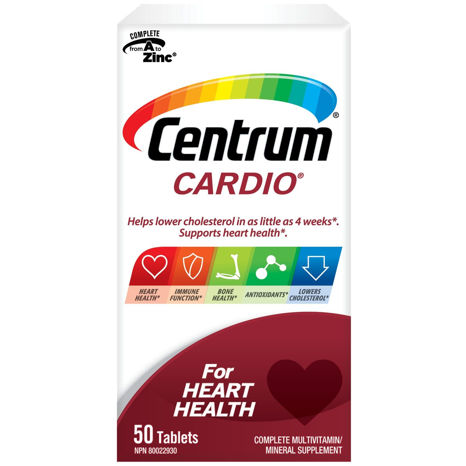 Centrum Cardio - 50 tablets