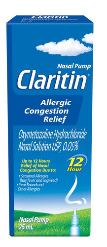 Claritin Allergic Congestion Relief, Nasal Pump - 25 ml