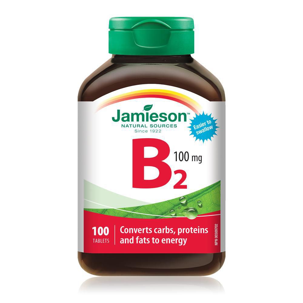 Jamieson Vitamin B2 100 mg - 100 tablets