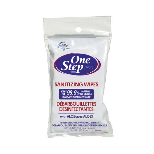 One Step Sanitizing Wipes - 12 wipes