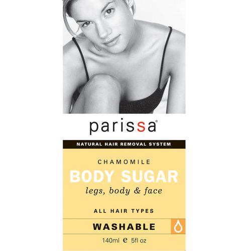 Parissa Natural Hair Removal System, Chamomile Body Sugar for Legs, Body & Face, All Hair Types - 140 ml