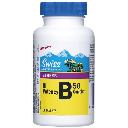 Swiss Natural Sources Hi Potency B50 Complex - 90 tablets