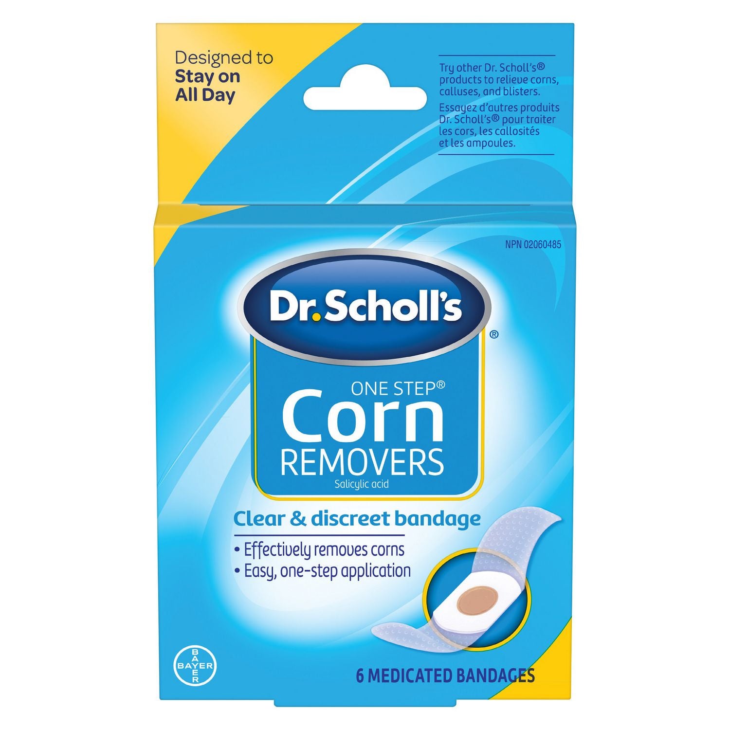 Dr. Scholl's One Step Corn Removers - 6 medicated bandages