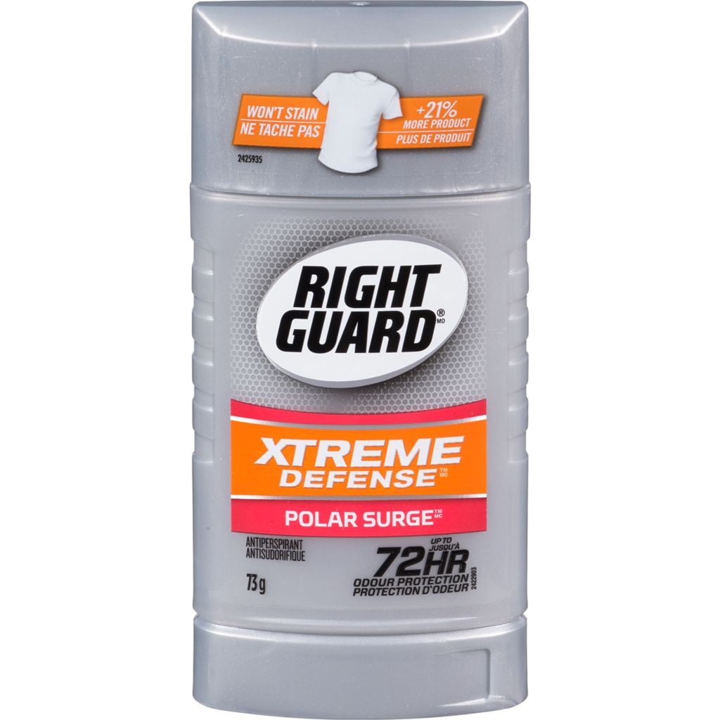 Right Guard Xtreme Defense Antiperspirant & Deodorant - 73 g ...
