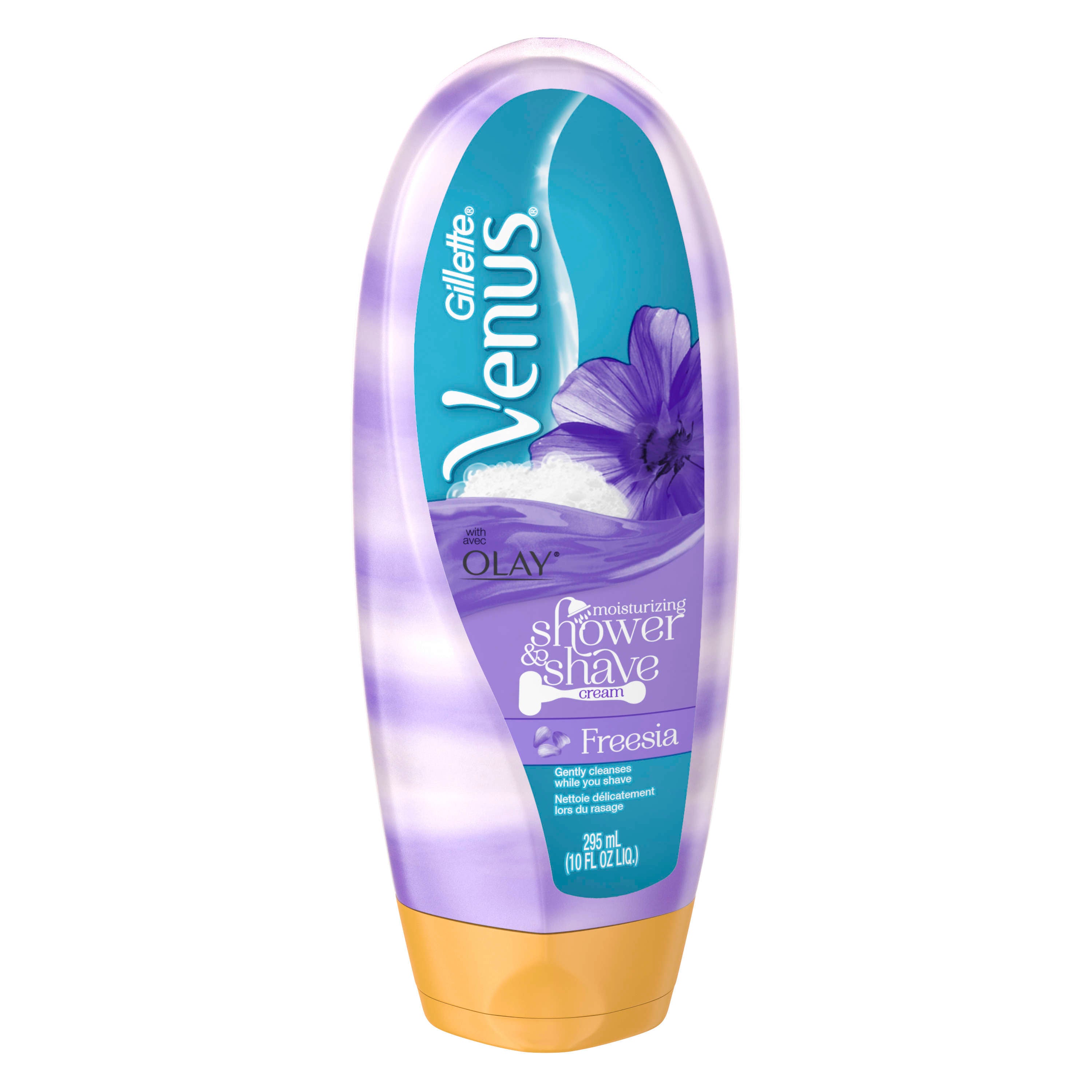 Gillette Venus with Olay, Moisturizing Shower & Shave Cream, Vanilla Creme - 295 ml