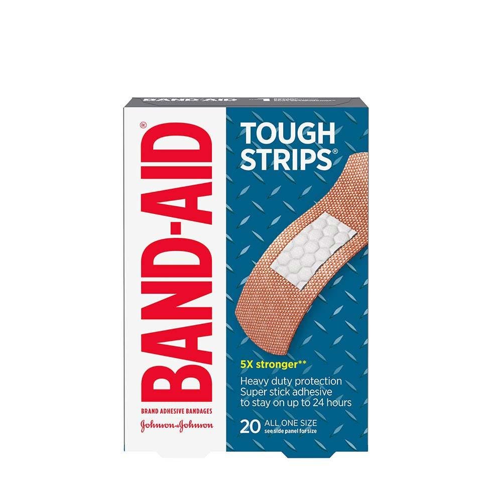 Band-Aid Tough Strips - 20 adhesive bandages