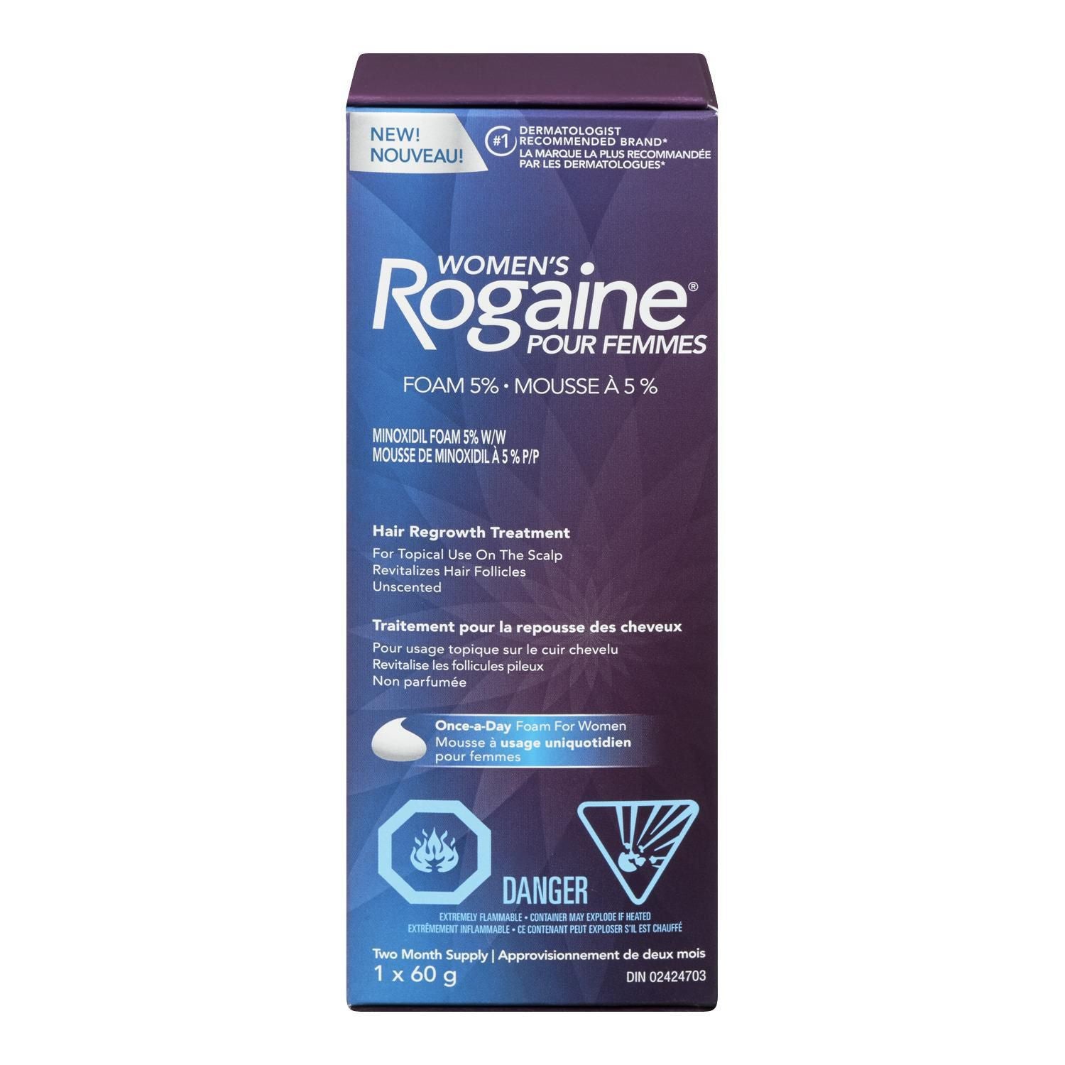 Rogaine Women’s Hair Regrowth Treatment, 5% Minoxidil Foam - 60 g