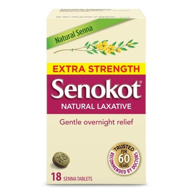 Senokot Natural Laxative, Extra Strength - 18 senna tablets