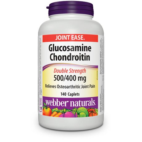 Webber Naturals Glucosamine Chondroitin Double Strength 500/400 mg - 140 caplets