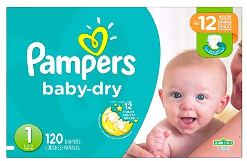 Pampers Baby-Dry, Size 1 - 120 diapers