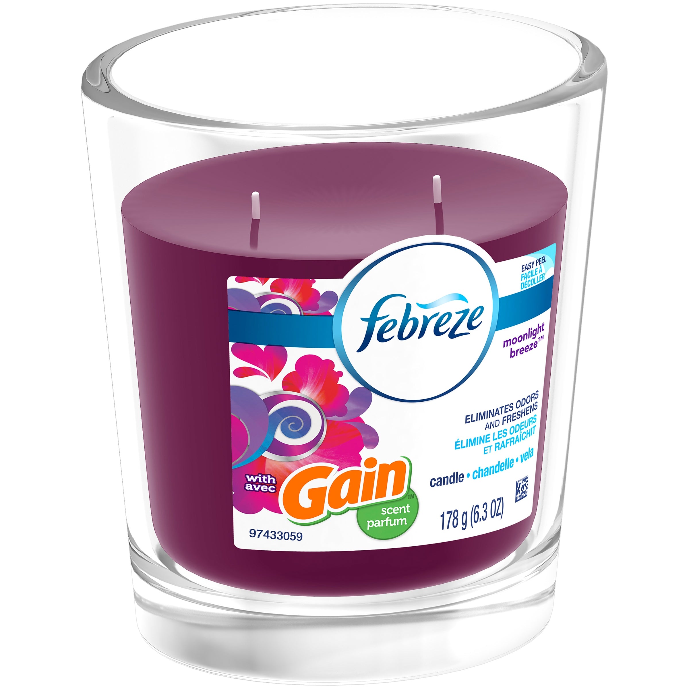 Febreze Candle with Gain Scent, Moonlight Breeze - 178 g